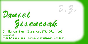 daniel zisencsak business card